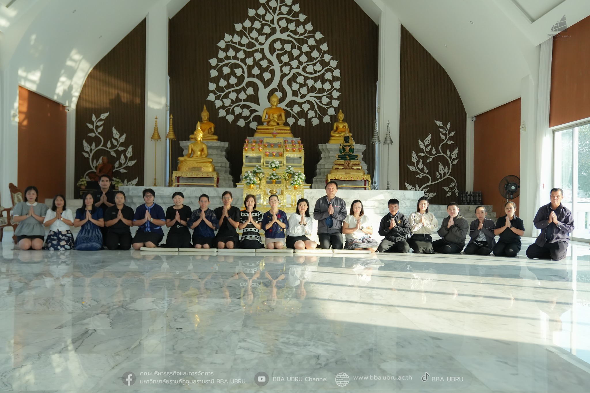 วันที่ 16 ม.ค. 69 ไหว้สักการะพระพุทธรูปประจำมหาวิทยาลัยฯและศาลพระภูมิ มหาวิทยาลัยฯ