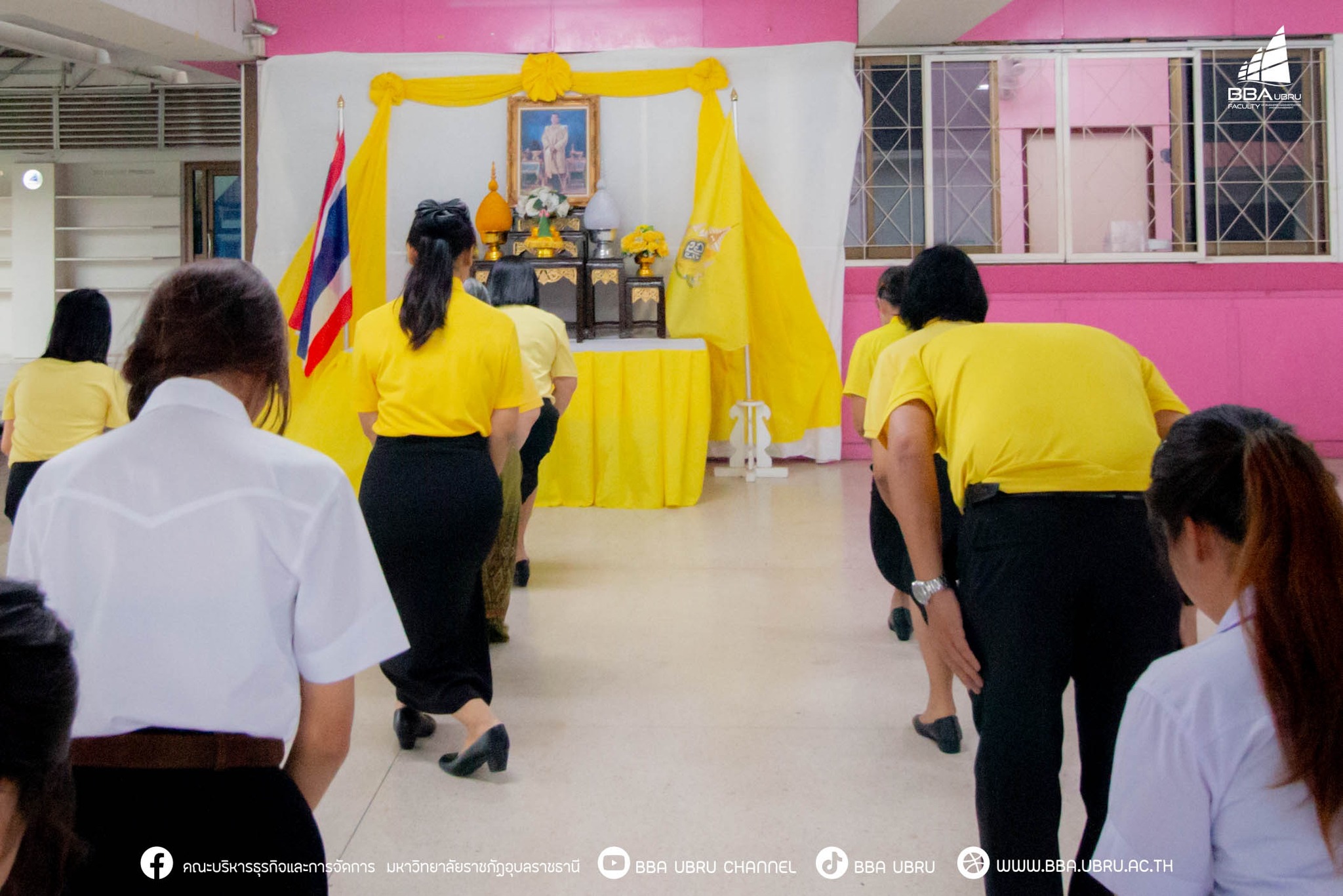 ๑๕ กรกฎาคม ๖๗ ณ อาคารเรียน ๘ สาขาวิชาการจัดการทั่วไป ถวายพระพร พระบาทสมเด็จพระเจ้าอยู่หัว เนื่องในโอกาสวันเฉลิมพระชนมพรรษา