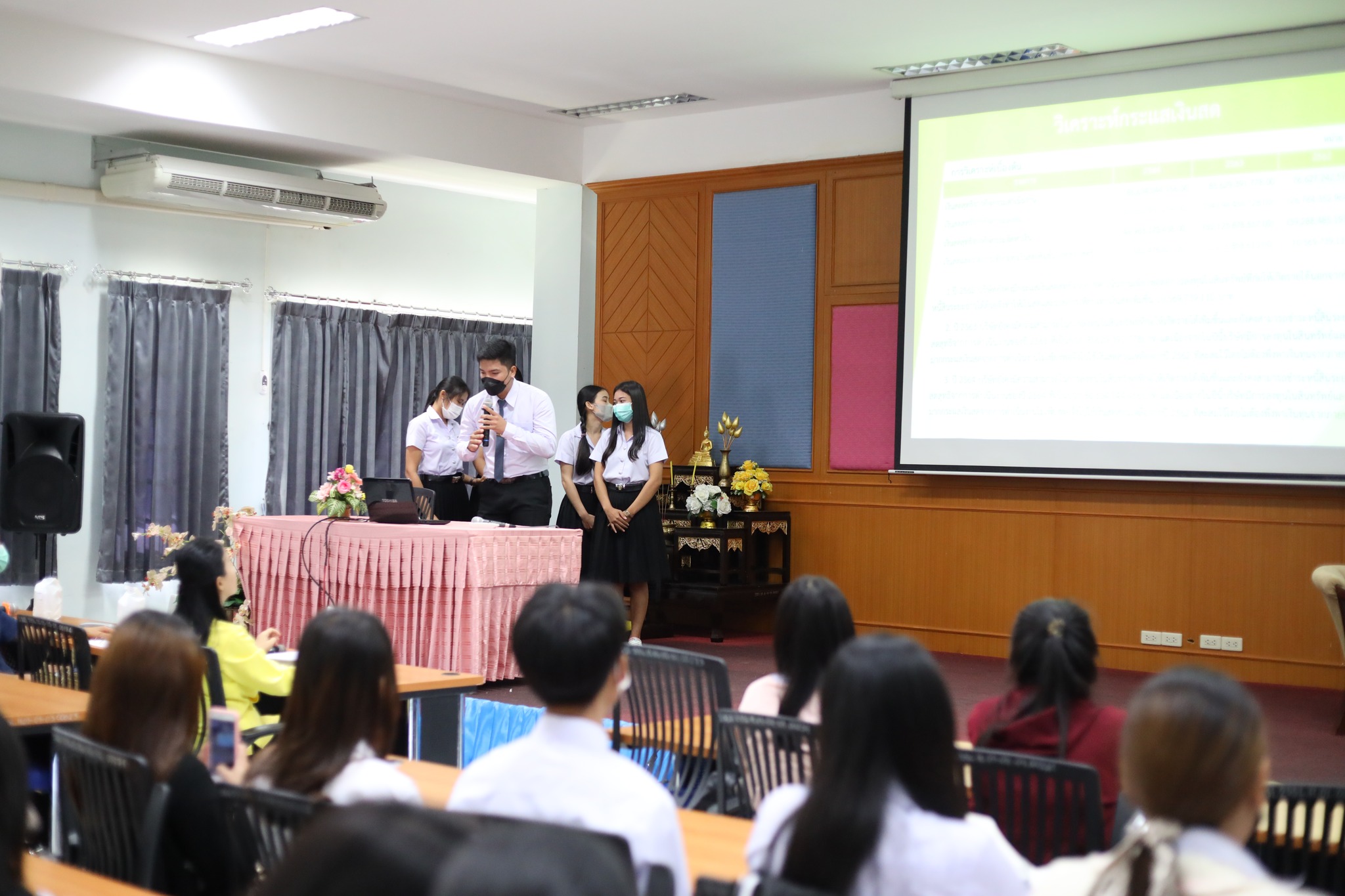วันที่ 8 พ.ย 65 ณ คณะบริหารธูุรกิจและการจัดการ มรภ.อบ: เรียนบัญชีสร้างทักษะการคำนวณ การคิด การวิเคราะห์  การใช้จ่าย การทำบัญชีครัวเรือน เพื่อในชีวิตประจำวันได้อย่างง่าย ๆ